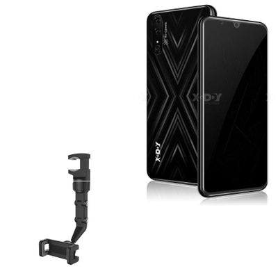 BoxWave Car Mount Compatible with Xgody Mate X - Rearview Mirror Car Mount, Rear View Mirror Adjustable GPS Car Mount - Jet Black