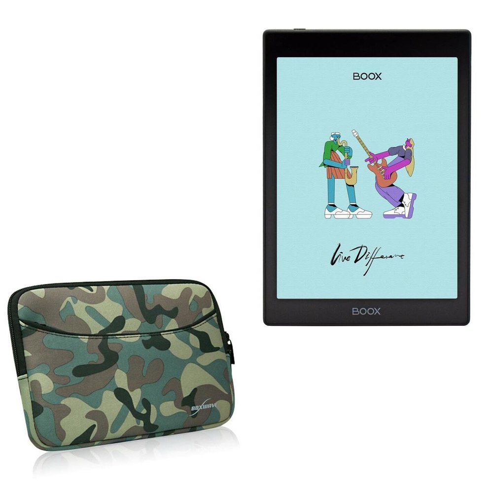 BoxWave Case Compatible with Onyx BOOX Nova Air C - Camouflage Suit with Pocket, Neoprene Camo Suit Zipper Pocket for Storage