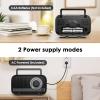 Audiocrazy AM FM Portable Radio Plug in Wall or Battery Operated Radio with Best Reception,Bluetooth,Headphone Jack,Large Dial Easy to Use for Seniors Elderly Black view 4