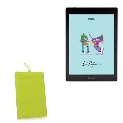 BoxWave Case Compatible with Onyx BOOX Nova Air C - Velvet Pouch, Soft Velour Fabric Bag Sleeve with Drawstring - Olive Green