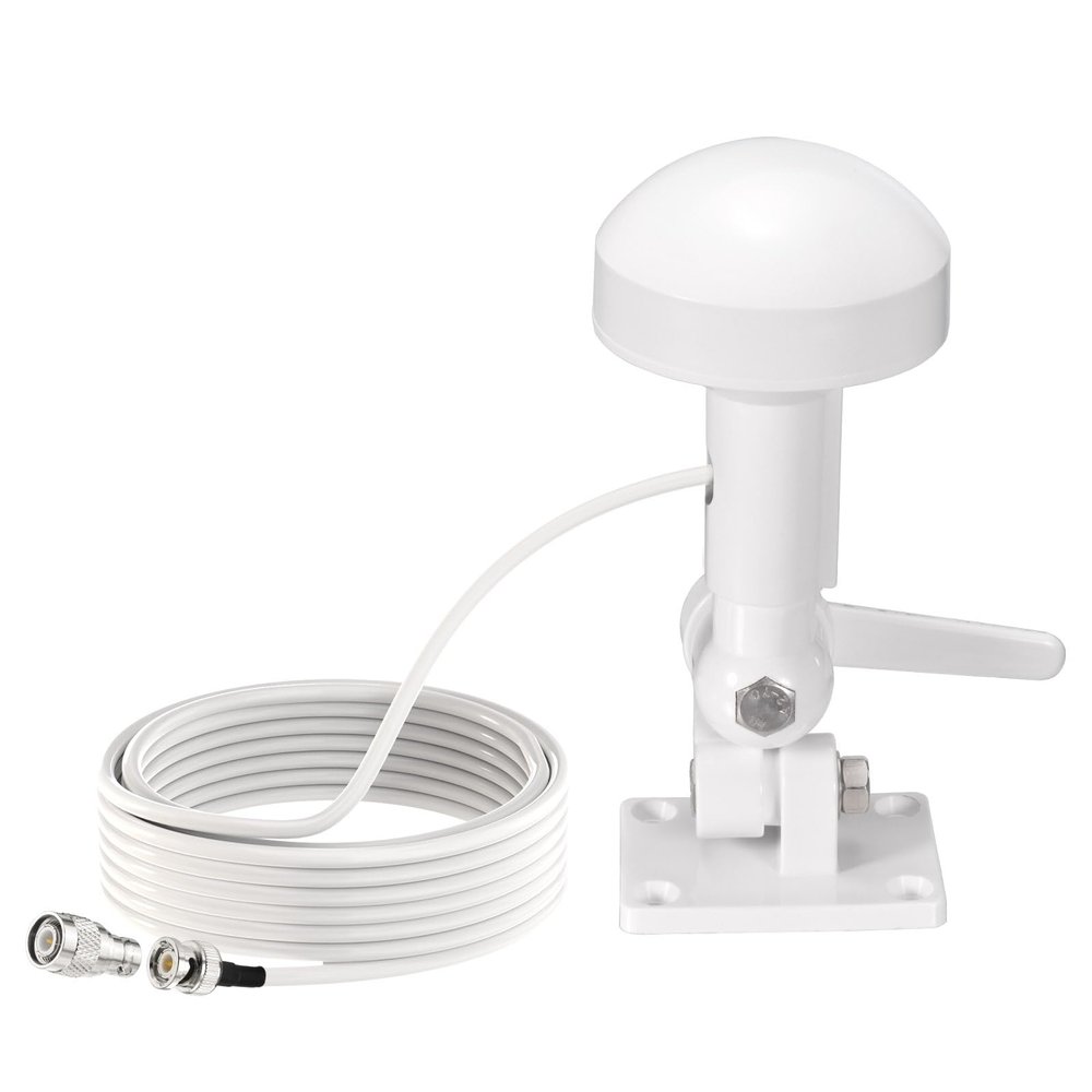 Bingfu Boat Marine GPS Navigation External Antenna (16.5ft Cable) with Bracket Compatible with Garmin GPSMAP MAP NavTalk StreetPilot Furuno Matsutec Trimble Transducer Fishfinder Sounder