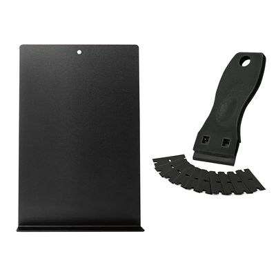 GlamorDove Hair Extensions Tape Remover Kit Tool with Tape Remover Board Razor Scraper Plastic Blades Car Window Sticker Label Glass Floor Kitchen Adhesive Tape Removal Tool
