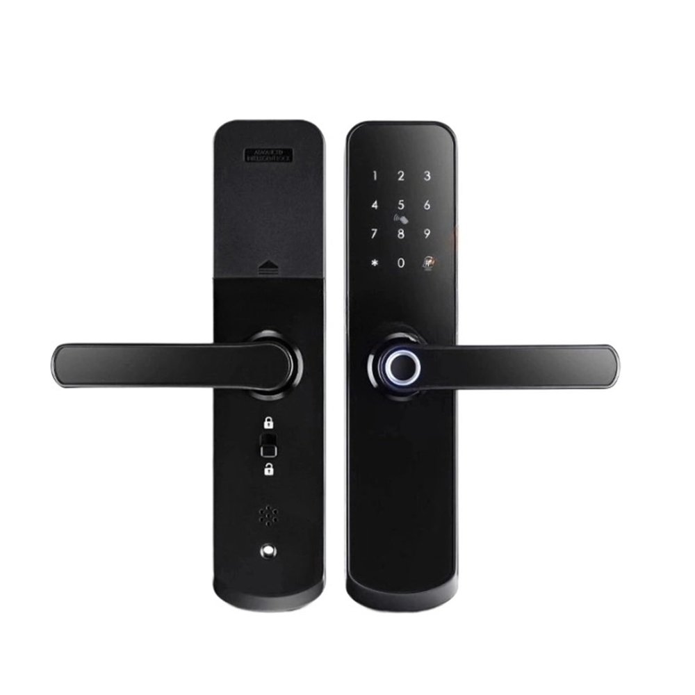 HAvern Smart Lock Tuya Door Lock and Automatic Electronic Lock Fingerprint Password Card Home Lock (Color : 6072)