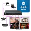 OREI 4K 4x4 Seamless HDMI Matrix Switch Video Wall Controller Upto 4K@60hz 4:4:4 8-bit - HDMI 2.0, HDCP 2.2, 18 Gbps, UltaHD 2x2, 1x4, 1x2, 4x1-180 Degree Rotate - Remote Control (UHDS-404VW) view 3