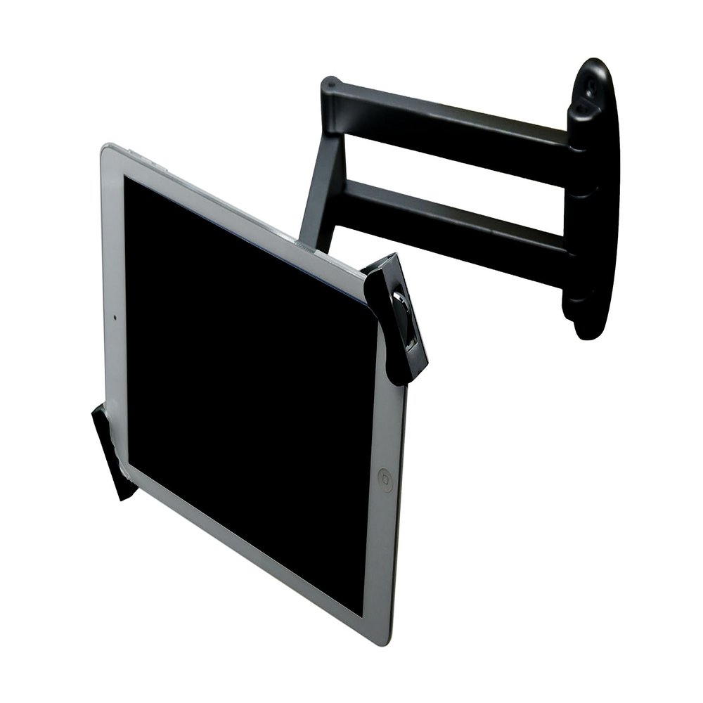 Anti Theft Tablet Wall Mount - Fits Tablets 7" - 11" Including iPad, Galaxy Tab, Slate, Fire and More. Three Moving Pivot arms for a Custom Viewing Experience.