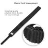 100Pcs Pin-Shape Hook and Loop Ties, Cable Organizer Phone Cord Management Earphone Mouse Ties Wire Winder Protector view 4