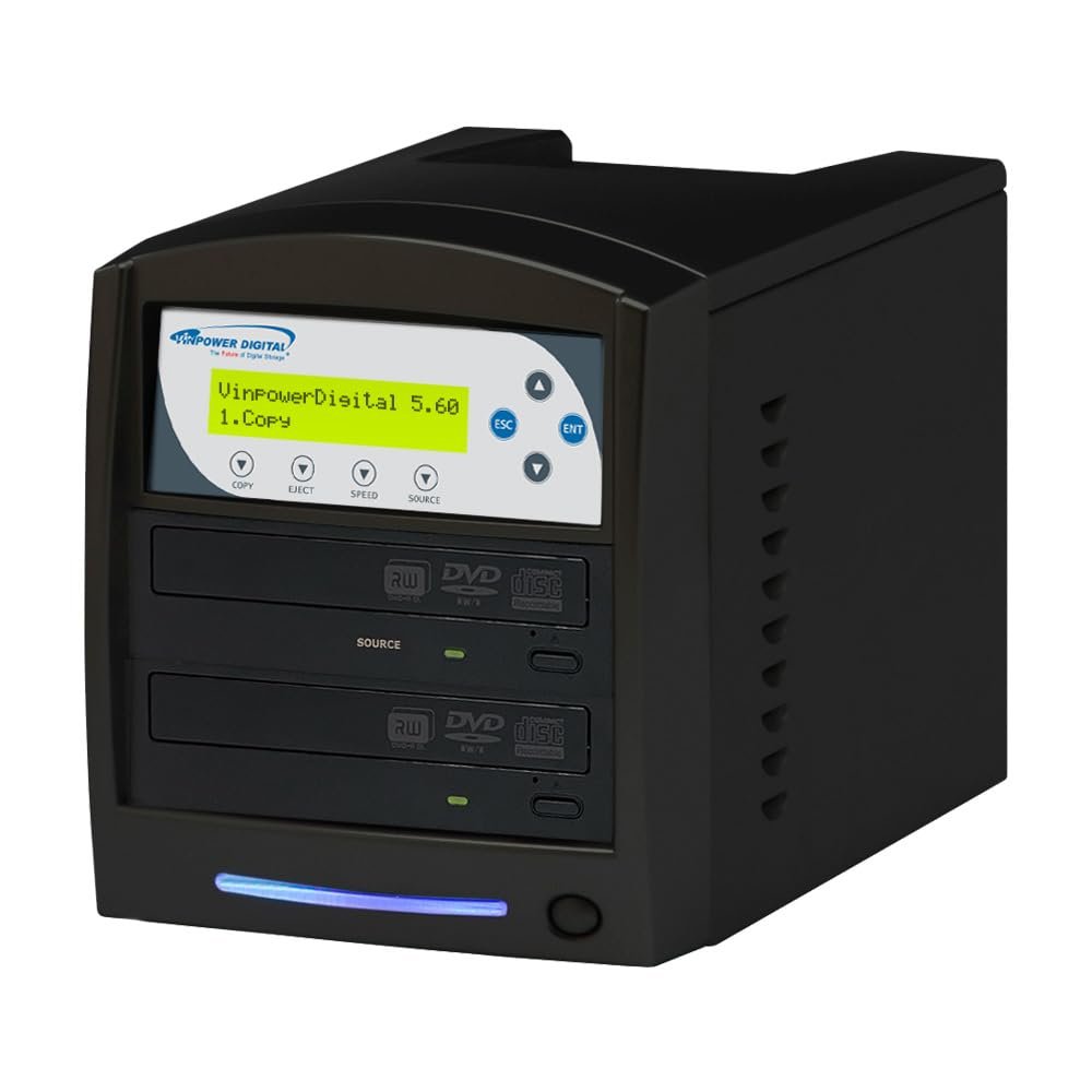 Vinpower SharkCopier 1 Target 24X CD DVD Duplicator Copier standalone Tower with 2 TB Hard Drive + USB 3.0