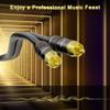 RCA Cable 10 FT, 90 Degree Right Angle 2RCA to 2RCA Stereo Audio Cable, Zinc Alloy Shell, Gold-Plated Plug, 2 RCA Audio Cord, for Home Theater, Subwoofer, HDTV, Amplifier, Hi-Fi System, Car, Speaker view 4