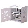 BinOxy Cord Management Box Router Storage Box Wire Power Cord Socket Finishing Box Collection Box WiFi Set-top Box Shelf Cable Box view 1