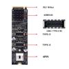 ChenYang M.2 NVME NGFF M-Key 1 to 2 USB 3.1 Type-E Front Panel Socket Mainboard Header Extension Adapter view 3