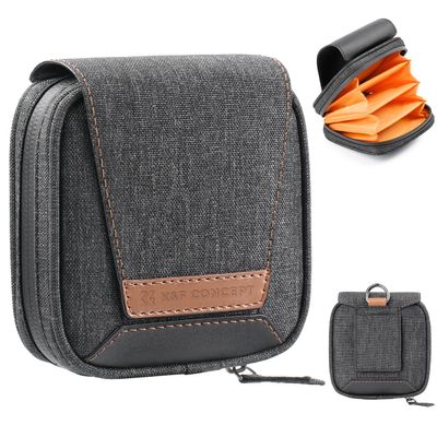 K&F CONCEPT 4 in 1 Basic Model Lens Filter Pouch Up to 95mm solar filter Pouch Case Camera Lens Filter Storage Wallet for ND UV CPL Filter Waterproof Filter Case