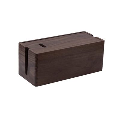 BinOxy Cord Management Box Desktop Wire Storage Box Light cat Router Rack Set-top Box Row Plug Socket Cable Management Box Cable Box