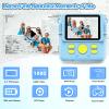 Instant Print Camera for Kids with 3 Rolls of Printer Paper, 1080P Toddler Digital Camera Toys for Age 3-12 with 32GB SD Card, Christmas & Birthday Gifts for 3 4 5 6 7 8 Year Old Girls & Boys (Blue) view 2