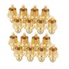 16Pcs Gold Plated RCA Caps Plug Short-Circuit Shielding Socket Protect Cover view 1