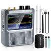 Latest V2.4 Malachite DSP2 SDR Radio Receiver, GOOZEEZOO Shortwave Radio Receiver 10kHz-380MHz & 404MHz-2GHz AM SSB DSB CW NFM WFM Air FT8,RTTY Decoder Function Noise Reduction with 5000mAh Battery view 1
