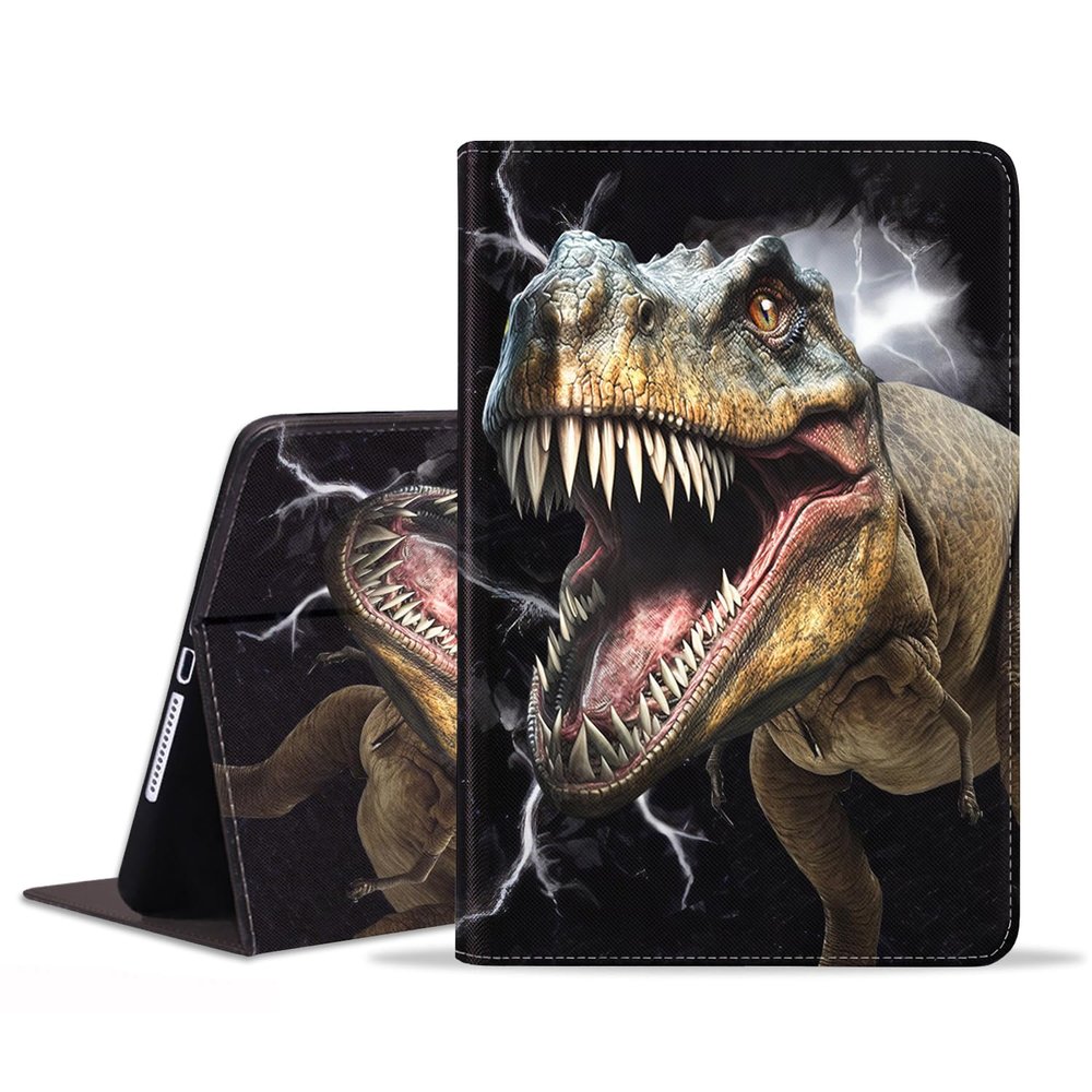 BXIKEOPIU for iPad mini 6 2021 Case, Slim PU Leather Stand Folio Cover with Auto Sleep Wake for iPad mini 6th Generation 8.3 Inch, Dinosaur