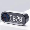 IHAO Portable Wireless Bluetooth Speakers 4 in 1 Multifunctional Soundbox Alarm Clock Mini FM Radio Mirror 4 Hours Playtime Handsfree, Ambient LED Light Speakers for Home, Outdoor, Travel-Black view 1