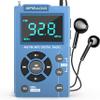 Greadio Portable AM FM Radio with MP3 Player, Best Reception Pocket Radio, Large LCD Screen and Easy to Use, 6 EQ Stereo, Earphone Jack for Jogging, Walking, Camping view 1