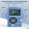 Greadio Portable AM FM Radio with MP3 Player, Best Reception Pocket Radio, Large LCD Screen and Easy to Use, 6 EQ Stereo, Earphone Jack for Jogging, Walking, Camping view 2