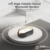 COLSUR Bluetooth Speaker with Wireless Charger, FM Radio, Dimmable LED Night Light, Stereo Sound Dual Wireless Speakers, 2500mAh Portable Speaker for Home Decoration, Bedroom, Office, Gift view 2