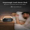 COLSUR Bluetooth Speaker with Wireless Charger, FM Radio, Dimmable LED Night Light, Stereo Sound Dual Wireless Speakers, 2500mAh Portable Speaker for Home Decoration, Bedroom, Office, Gift view 3
