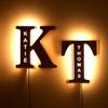 JeathFea Custom Light Up Letters Personalized Letters for Wall Hanging Wooden Art Decor Romantic Gifts for Families Wedding Birthday Christmas Halloween and Thanksgiving Gifts view 1