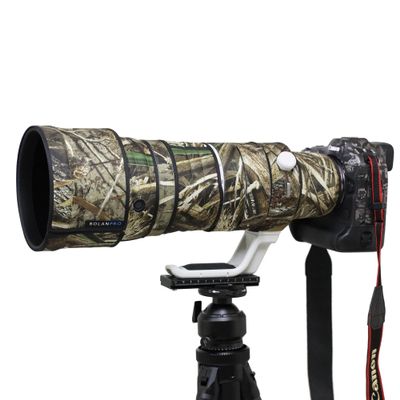 ROLANPRO Camouflage Lens Cover for Canon RF 100-300mm F/2.8 L is USM Lens Protective Sleeve Case-#9 Grass camo Waterproof