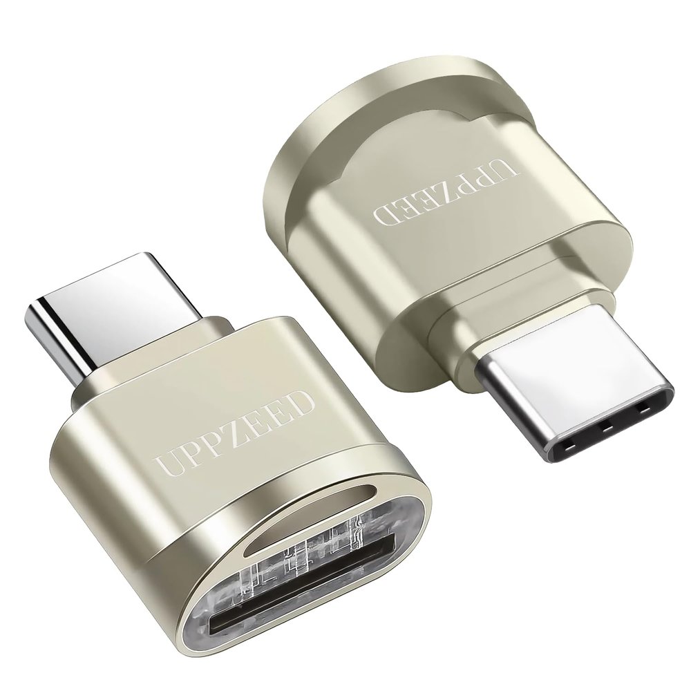 UPPZEED Type C Micro SD/TF Card Reader, UPPZEED USB C to Micro SD SDHC SDXC OTG Memory Reader,Type C Card Reader Adapter Compatible with Laptop, MacBook, Tablet, Smartphone