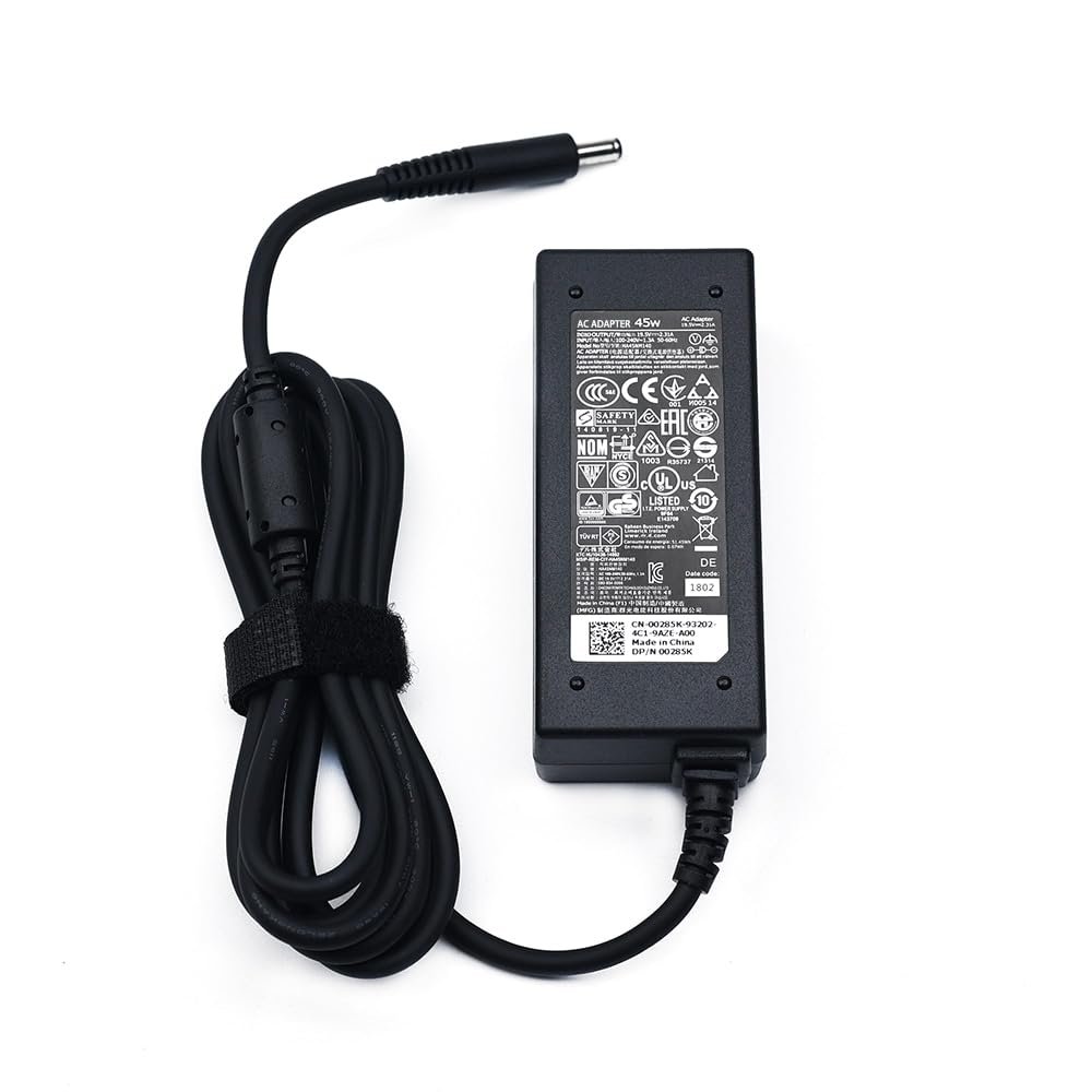 19.5V 2.31A 45W 4.5 * 3.0mm Laptop Charger Adapter Compatible with Dell Inspiron XPS13 9360 9350 9343 9365 XPS12 LA45NM140 Vostro5370 13 5000