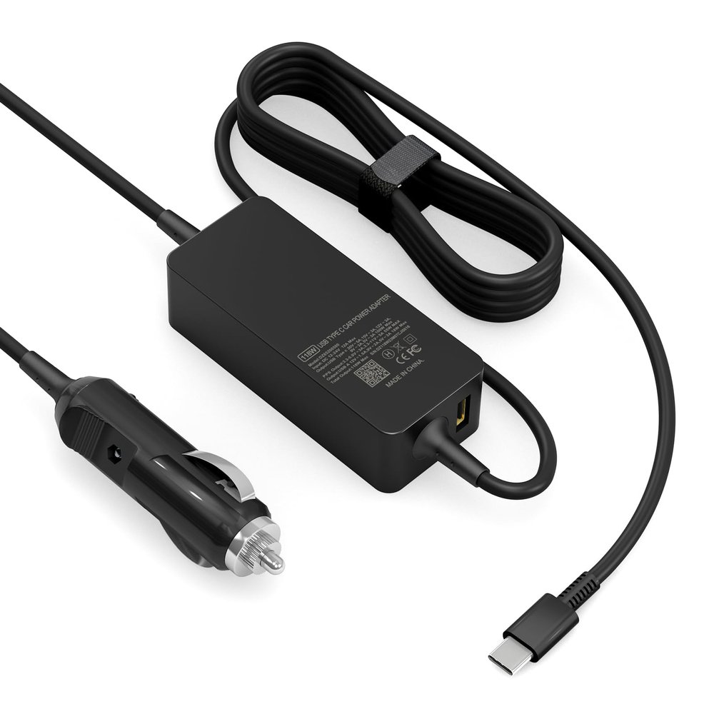 100W Laptop Car Charger USB C Car Charger for HP Spectre/Elitebook,Dell Latitude/Precision/XPS/Compatible MacBook Pro/Air,Samsung Galaxy S25,Asus,acer,Lenovo ThinkPad/Yoga/Idea Laptop Car Charger