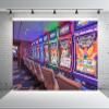 Loccor 10x6.5ft Fabric Gaming Slot Machines Backdrop Smeralda Cruise Ship Interior Casino Game Hall Lucky Winner Play Game Photo Background Adult Photo Portrait Shoot Studio Props view 2