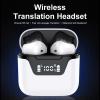 Language Translator Earbuds - Support 144 Languages, Bluetooth Translator Earphone for Expat Life, Compatible with OS & Android - White view 3