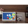 10 inch Digital Photo Frame, Metal Material Photo Frame, Easy to Set up, Plug in USB or SD to Play Directly, Gift for Friends and Family (Color : Silver) view 2