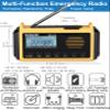 ZHIWHIS Emergency Radio with Auto NOAA Alerts, 10000mAh AM FM SW Weather Radios, Hand Crank/Solar/SOS/Flashligh/Reading Lamp/Timer Portable Receiver with Preset, for Emergencies ZWS-905 view 2