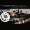 HiFi Record Weight Stabilizer, Professional LP Vinyl Turntable Disc Stabilizer Stainless Steel Turntable Disc Record Stabilizer Clamp with Non Slip Silicone Pad for LP Vinyl Record Player view 3