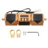 NDNCZDHC Motorcycle Speaker, 12V Motorcycle Stereo Speaker Handlebar Mount MP3 Music Player IP54 Waterproof Universal Audio Amplifier System view 2