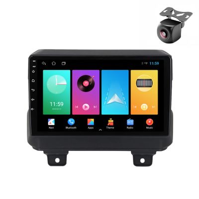 Android 12 System for Jeep Wrangler 4 JL 2018 2019 Car Stereo Radio with FM AM SWC 4G SIM DSP BT Music Camera Built-in Car-Play Android Auto GPS Navigation Touch Screen Upgrade (M150S 4core 2+32G)
