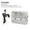 Portable Cassette Players, Cassettes Tape to MP3 CD Converter with Auto Reverse, 3.5 mm AUX Jack and Headphones for Laptop PC, Retro Compact Tape Player view 3