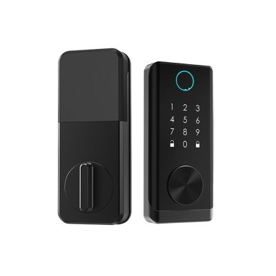 HAvern Smart Fingerprint Door Lock, Keyless Door Lock with Handle, Electronic Biometric Door Lock, Suitable for Home/Storage Room/Bedroom (Size : 60-70mm, Color : Fingerprint Type)