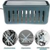 AOKWAWALIY Protector Holder Power Cord Holder Cord Management Container Wire Management Container Plastic Container Plastic to go containers bin Organizer Cable Storage Organizer bar view 2