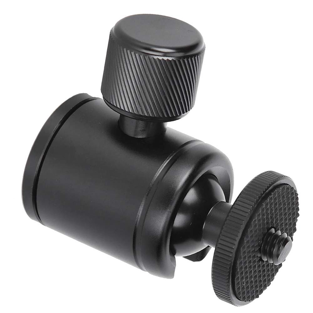 Acouto Aluminium Alloy CNC Spherical Ballhead 360 Multifunction Rotation for Tripod and Cameras