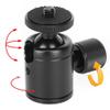 Acouto Aluminium Alloy CNC Spherical Ballhead 360 Multifunction Rotation for Tripod and Cameras view 3
