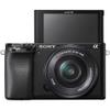 Sony Alpha a6100 Mirrorless Digital Camera (ILCE6100L/B) with 16-50mm Lenses with Flash, Extra Battery, 64GB Memory Card, Padded Bag, and More - Extra Battery Bundle (Renewed) view 3