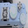 Handmade Hot Shoe Cover, Shutter Button, Aluminium Alloy Retro Japanese Style, Shutter Release Button, Interface Protection Cover, Creative Camera Accessories (White Metal-Flower, Shutter Button) view 2
