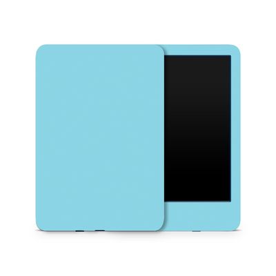 MightySkins Skin Compatible with Amazon Kindle 6-inch 11th Gen (2022) Full Wrap - Solid Baby Blue | Protective, and Unique Vinyl Decal wrap Cover | Easy to Apply | Made in The USA