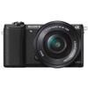 Sony Alpha a5100 Mirrorless Digital Camera with 16-50mm Lens (Black) + 64GB Card + Card Reader + Case + Flex Tripod + Hand Strap + Memory Wallet + Cap Keeper + Cleaning Kit view 3