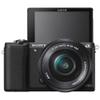 Sony Alpha a5100 Mirrorless Digital Camera with 16-50mm Lens (Black) + 64GB Card + Card Reader + Case + Flex Tripod + Hand Strap + Memory Wallet + Cap Keeper + Cleaning Kit view 4