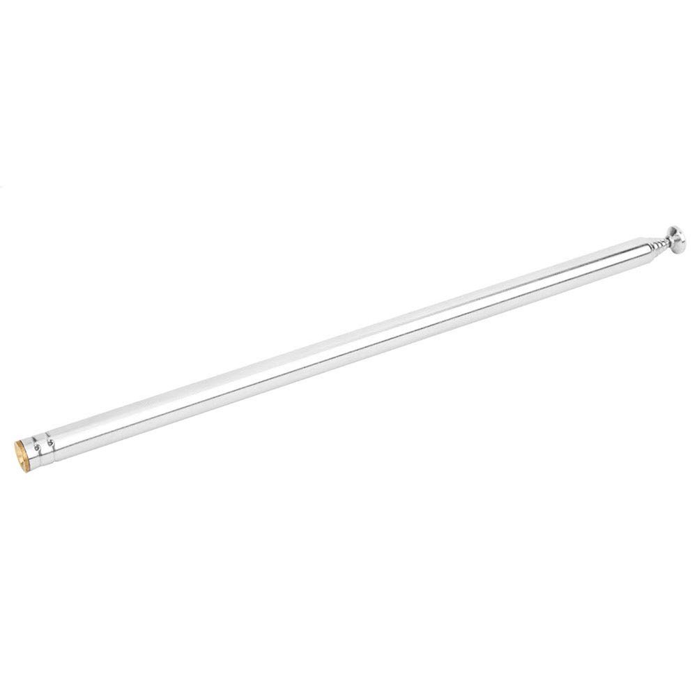 7-Section Telescopic Copper Rod Antenna, Full Channel Gain Aerial for Radio, Television, Toy Car