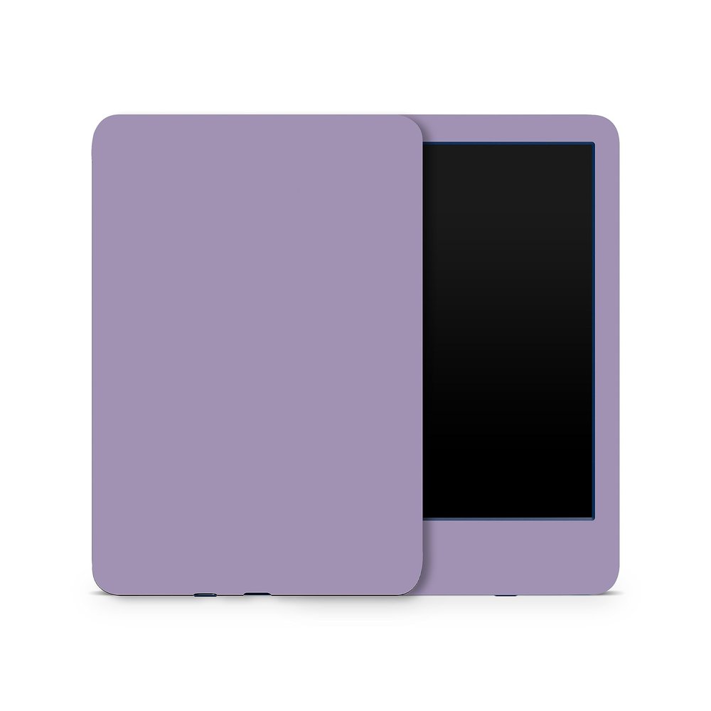 MightySkins Skin Compatible with Amazon Kindle 6-inch 11th Gen (2022) Full Wrap - Solid Lavender | Protective, and Unique Vinyl Decal wrap Cover | Easy to Apply | Made in The USA