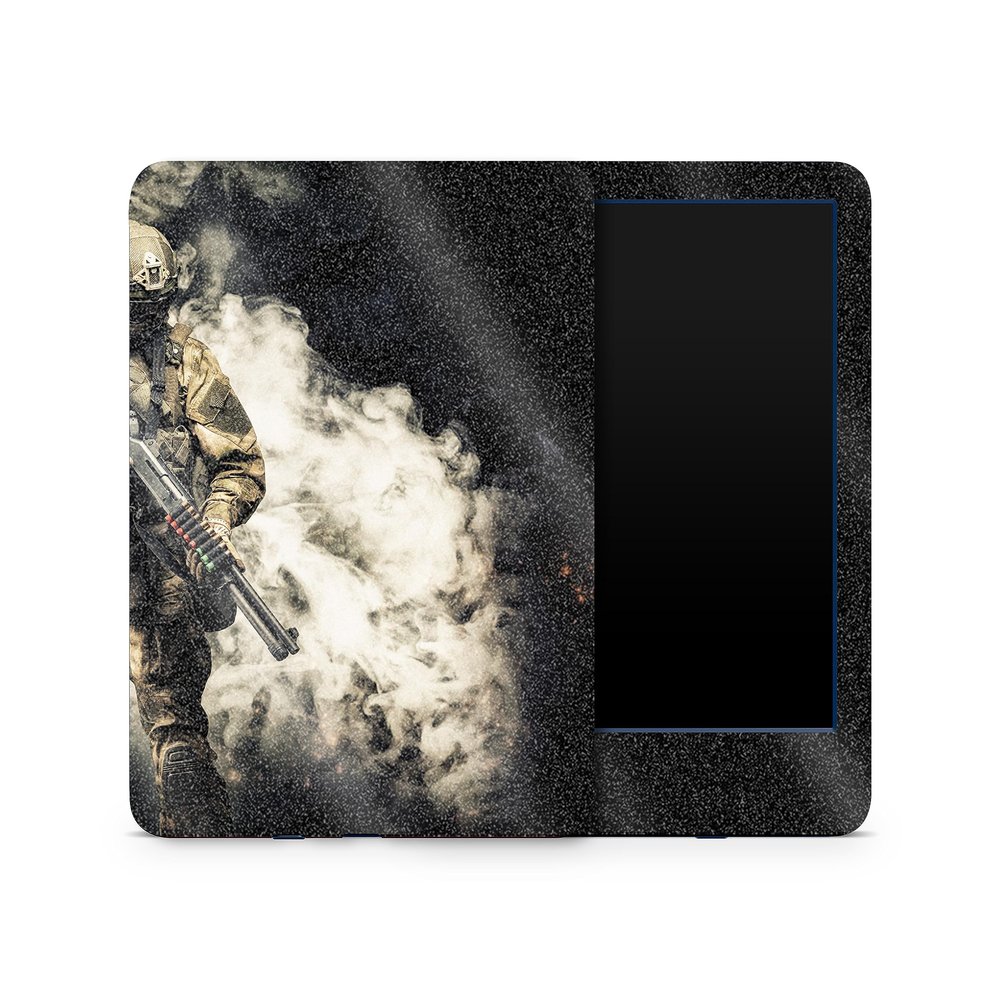 MightySkins Glossy Glitter Skin Compatible with Amazon Kindle 6-inch 11th Gen (2022) Full Wrap - Fighting On | Protective High-Gloss Glitter Finish | Easy to Apply | Made in The USA